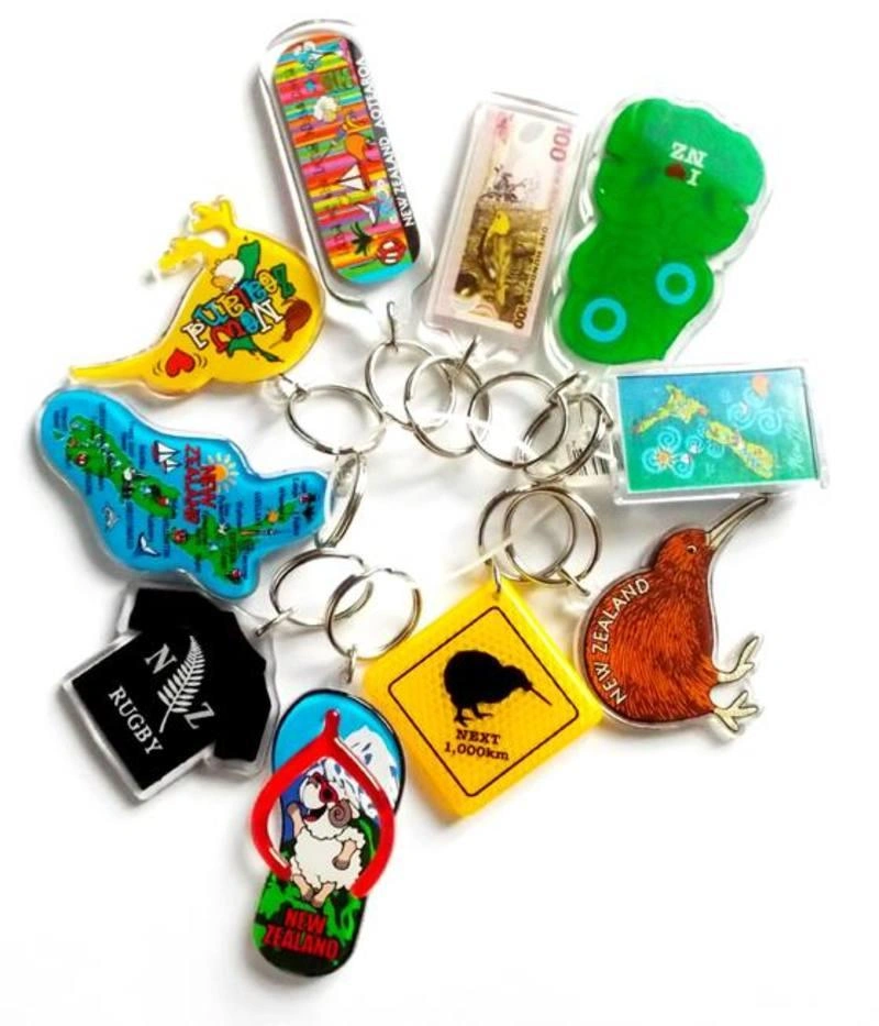 New Zealand Keyrings - 10 Assorted Designs, Perfect Gifts!